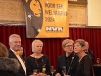 Secretaris Werner Van Hoeck genoot zichtbaar van de receptie